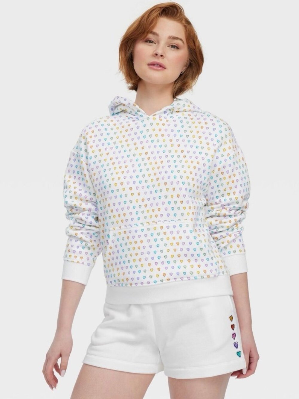 Roller Rabbit x Target Women’s Disco Hearts Wave Hoodie Sweatshirt (Size Medium)